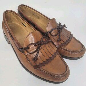 Allen Edmonds Woodstock Kiltie Loafers Shoes Men's Size 10 C Dress Slip On